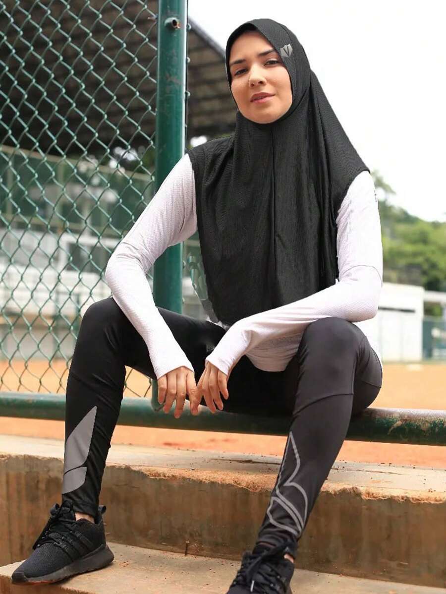 アクセサリー レディース スカーフ 1個 女性用通気性プラスサイズスポーツヒジャブジム、バドミントン、テニス、フィットネス、女性用拍卖