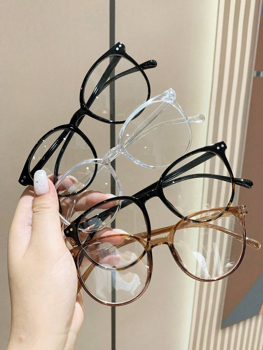 アクセサリー レディース アイアクセサリー セット 1/4組 ユニセックス クリアレンズ メガネ、読書、オフィス、、ゲーム、スマホ拍卖