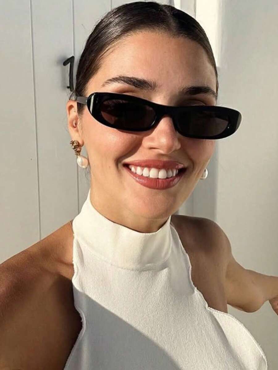 アクセサリー レディース アイアクセサリー 1個 小さい楕円形ファッショングラス レトロ個性的、日常着用、夏季ビーチバケーション、拍卖