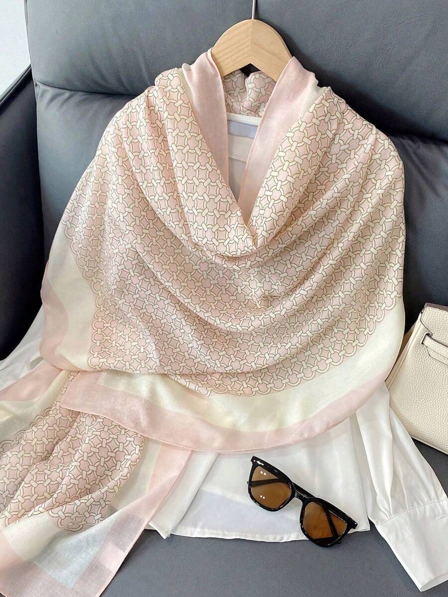 アクセサリー レディース スカーフ 1枚 丸模様スカーフ、シンプルで実用的な多機能ロングショール拍卖