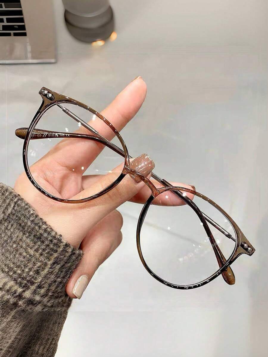 アクセサリー レディース アイアクセサリー セット 1個/5個 女性用 円形リベットデコラティブメガネ デイリーオフィスコーデ用拍卖