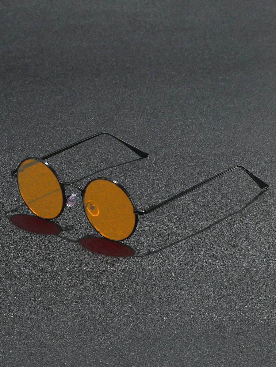 アクセサリー メンズ アイアクセサリー 1個レトロ丸メタルメンズメガネ、夏のビーチ、アウトドア、旅行用に拍卖