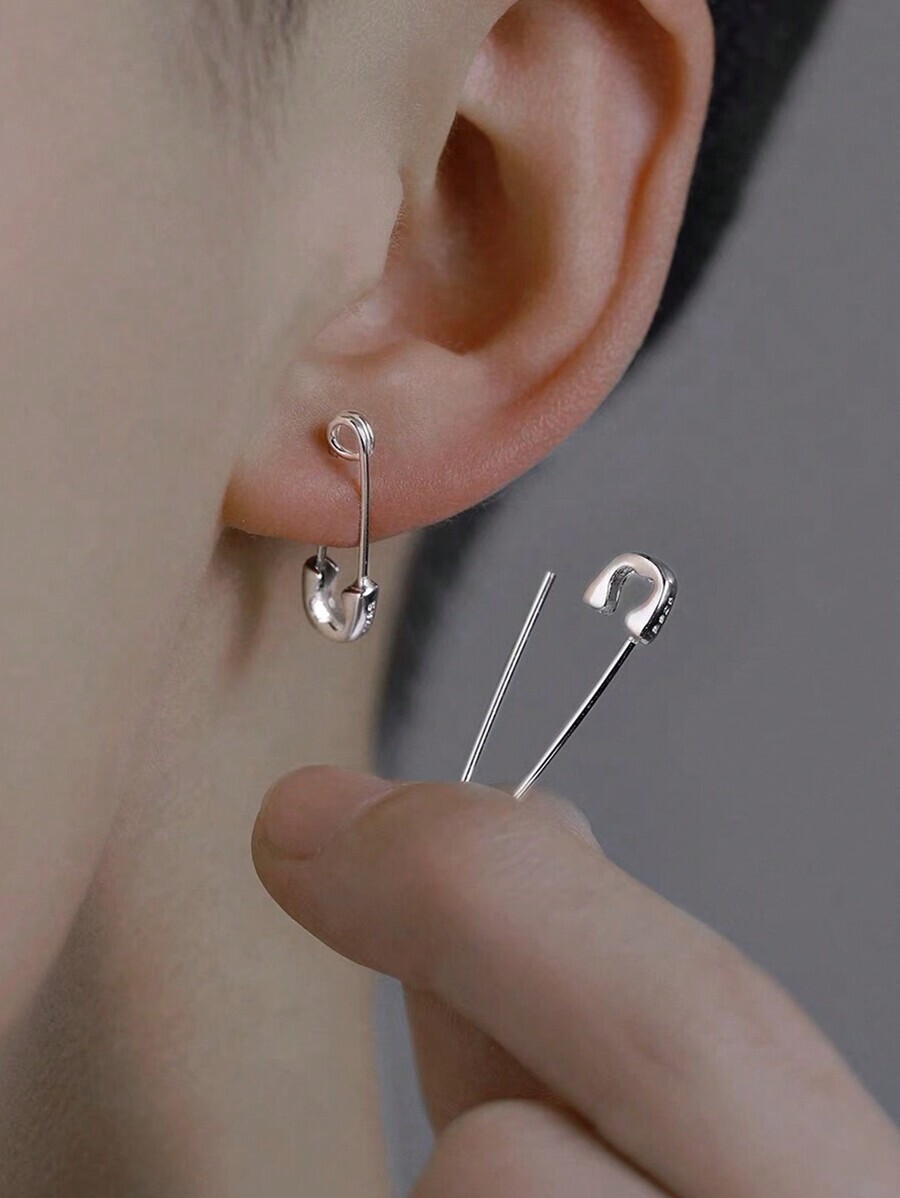 ジュエリー メンズ イヤーアクセサリー 1ペア クリエイティブ&ファッショナブルなピンスタイルスタッドピアス メンズ、あらゆるシー拍卖