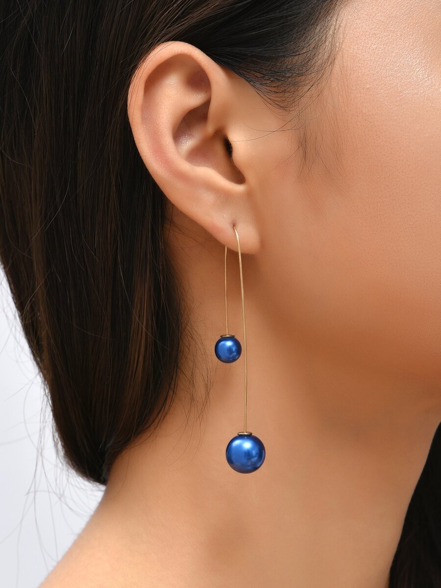 ジュエリー レディース イヤーアクセサリー フェイクパールドロップピアス拍卖