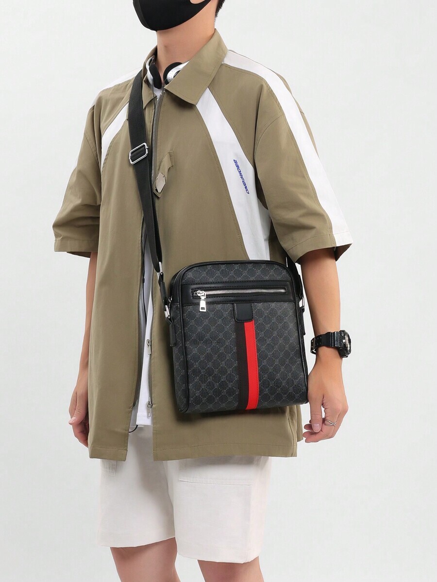 バッグ メンズ ショルダーパック メンズクラシックフェイクレザースクエアショルダーバッグ、ビジネスクロスボディバッグメッセンジャー拍卖