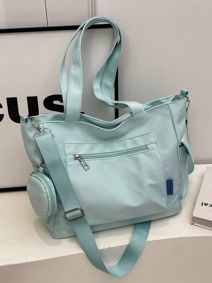 バッグ レディース トートバッグ 大容量トートバッグ コインケース付き 1個 新作韓国スタイル 中学生用 カジュアルバッグ ショル拍卖