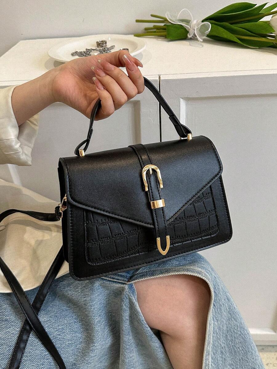 バッグ レディース ハンドルバッグ ミニトートバッグ レディース、ミニマリストデザイン アロー&ストーンテクスチャ、デイリーユース拍卖