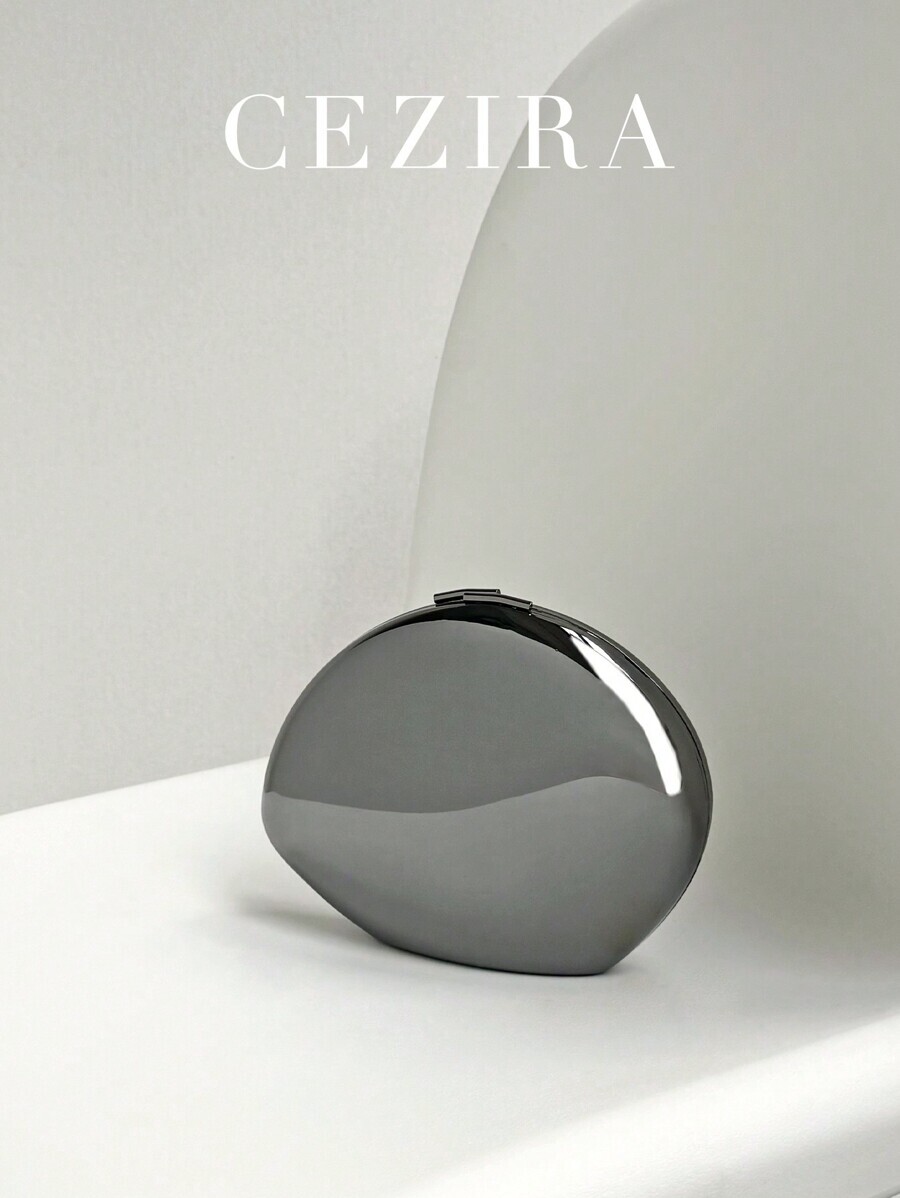 バッグ レディース ドレスバッグ 高級艶やかな金属ケース ハンドバッグ、長いチェーン付き、イブニングクラッチバッグ、携帯電話の収納拍卖