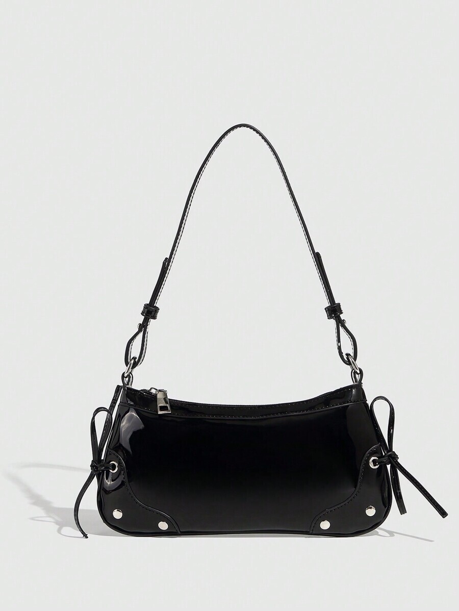 バッグ レディース ショルダーバッグ レディース ホワイトPUレザーハンドバッグ、エレガントでミニマルなスタイル、通勤、ショッピン拍卖