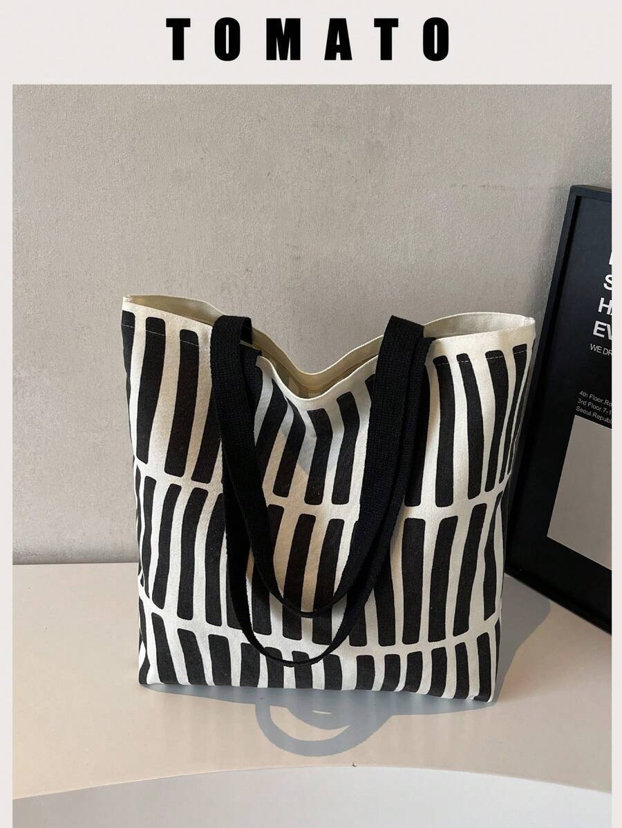 バッグ レディース トートバッグ リラックスした休暇スタイル ストライプ パターン 大容量 トップハンドル トートバッグ、ビーチバ拍卖