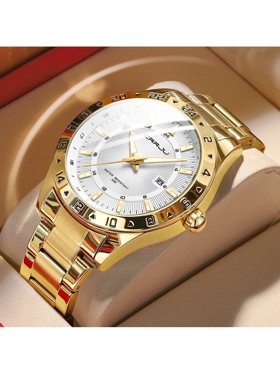 腕時計 メンズ クォーツ メンズ 防水 ビジネス ステンレス鋼 ストラップ 時計拍卖