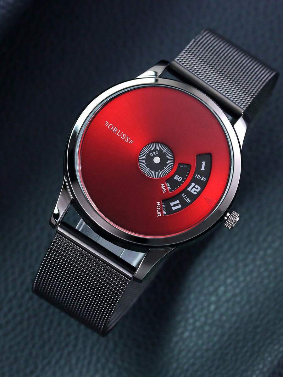 腕時計 メンズ クォーツ 1個 ファッションビジネス デジタルダイヤル ストラップ クォーツ 腕時計 メンズ用拍卖