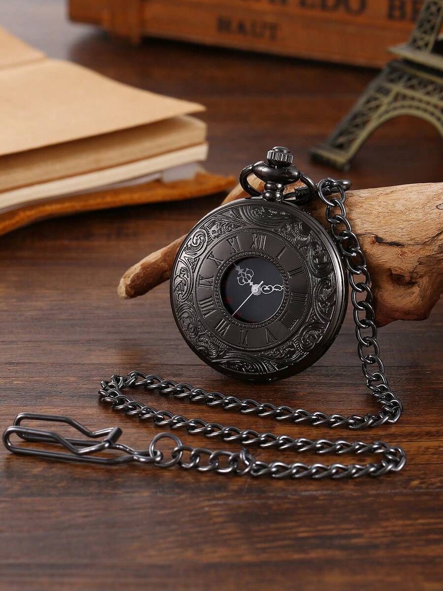 腕時計 懐中時計 1個 ヴィンテージ クラシック フローラル柄 ネックレス ローマ数字 懐中時計付き拍卖