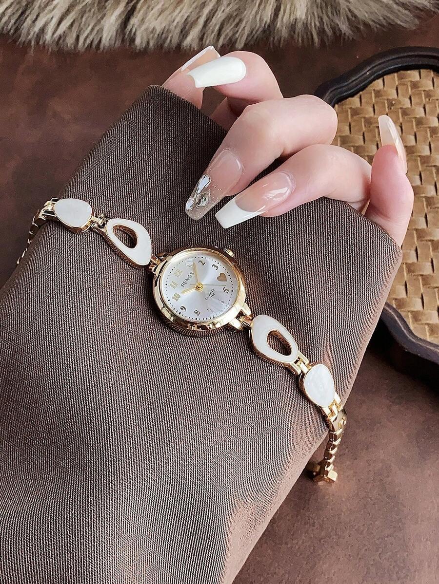 腕時計 レディース クォーツ 1個 小さくて上品でエレガントなシンプルな数字デザイン レディース腕時計、超薄型スクエア ミニマリス拍卖