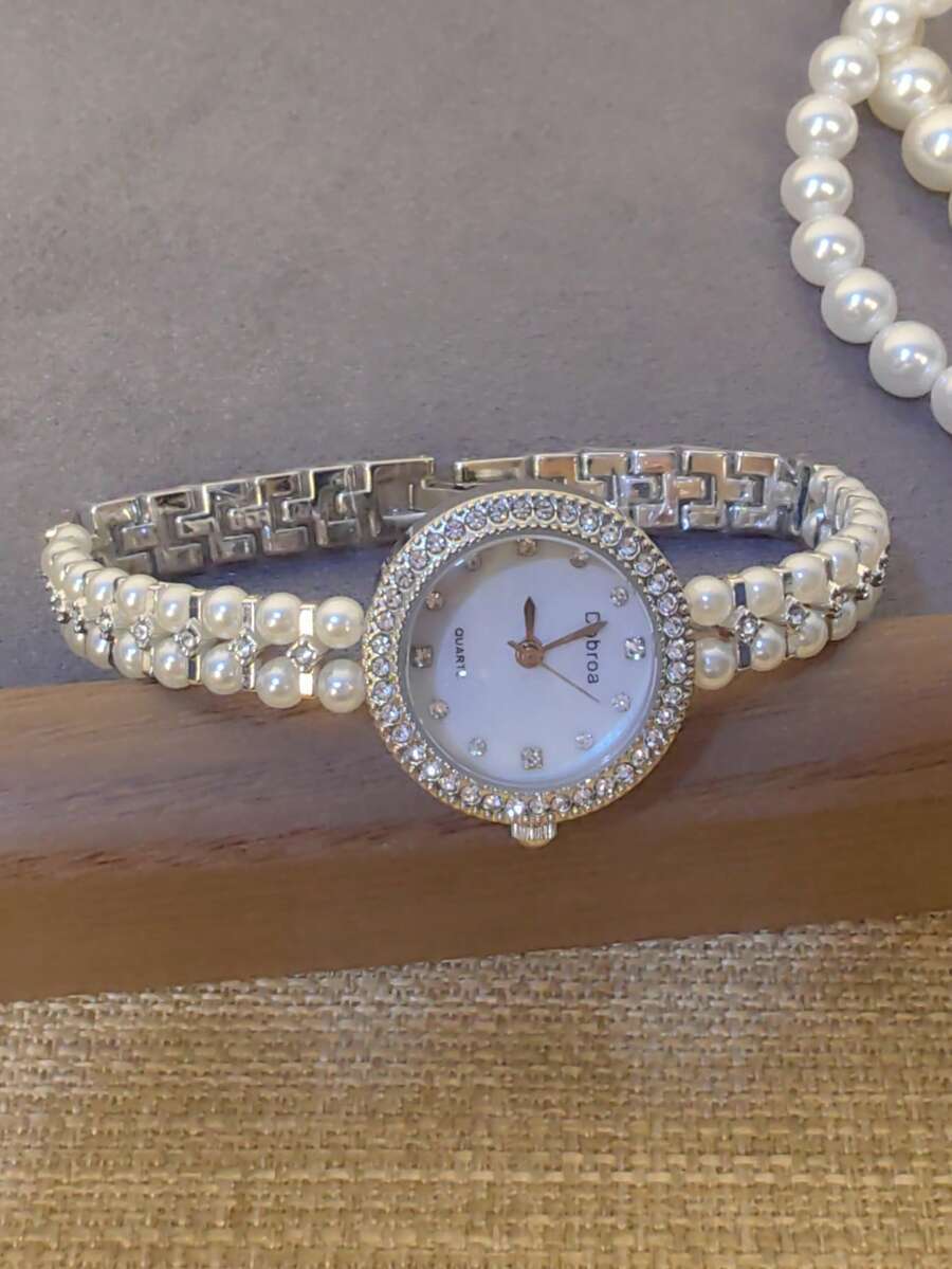 腕時計 レディース クォーツ 1個 新作 ニッチ レトロスタイル レディース腕時計、軽量 ラグジュアリー ヴィンテージ 繊細 高級拍卖