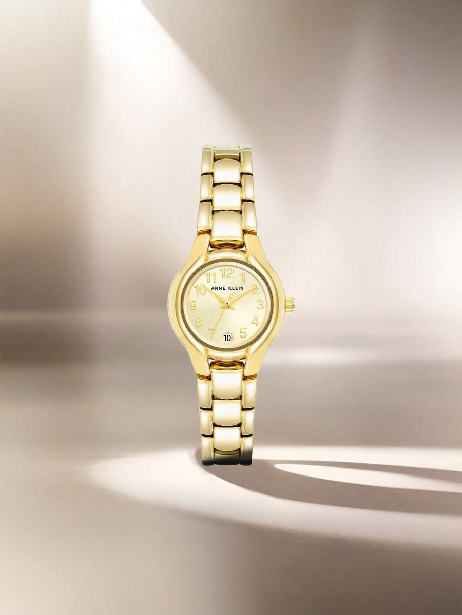 腕時計 レディース クォーツ ゴールドワン 日付表示腕時計 レディース ライトシャンパン 読みやすい文字盤腕時計 レディース 高級拍卖