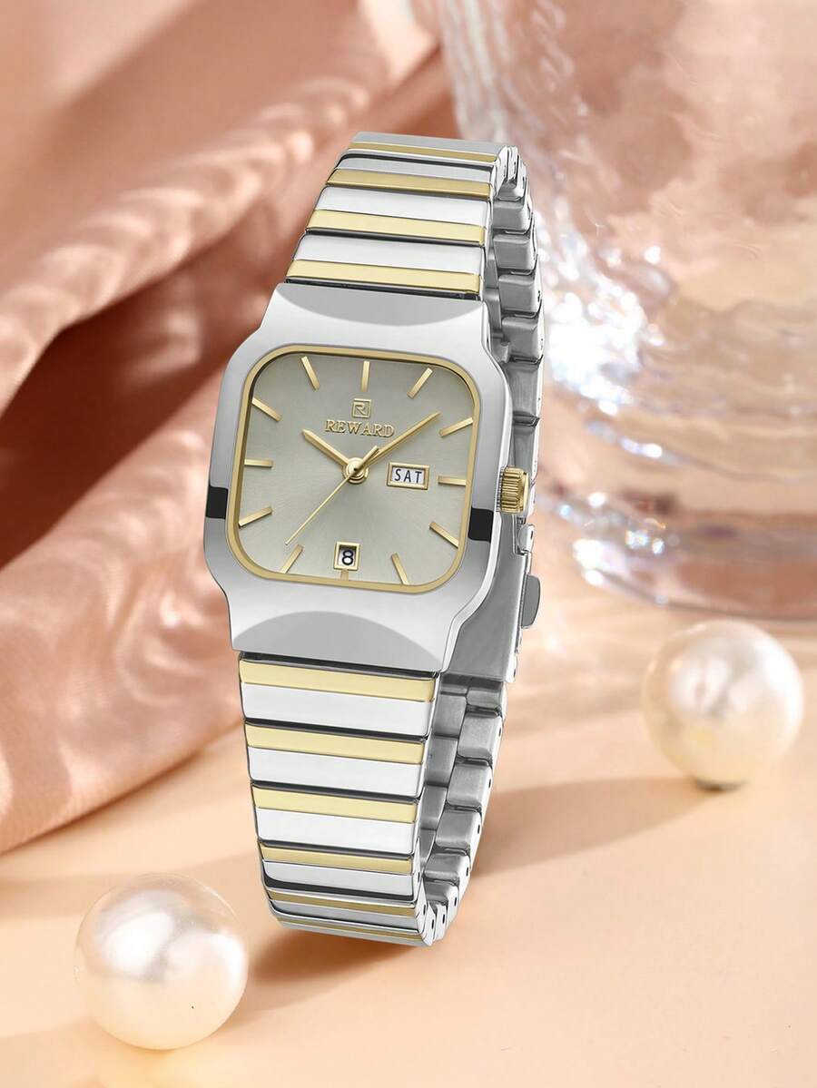 腕時計 レディース クォーツ レディース クォーツ腕時計 ラグジュアリー ファッション レディース腕時計 ステンレススチールブレス拍卖