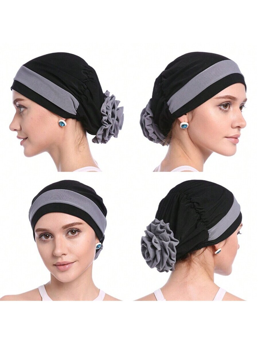 アクセサリー レディース スカーフ レディースヒジャブキャップ イスラム教スカーフ 化学療法帽子 女性ヘアーラップ アバヤ デイリ拍卖