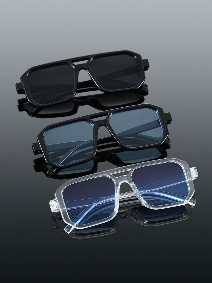 アクセサリー メンズ アイアクセサリー レオパード柄 ブラック プラスチック ダブルビーム フルフレーム パーソナライズ オールマ拍卖