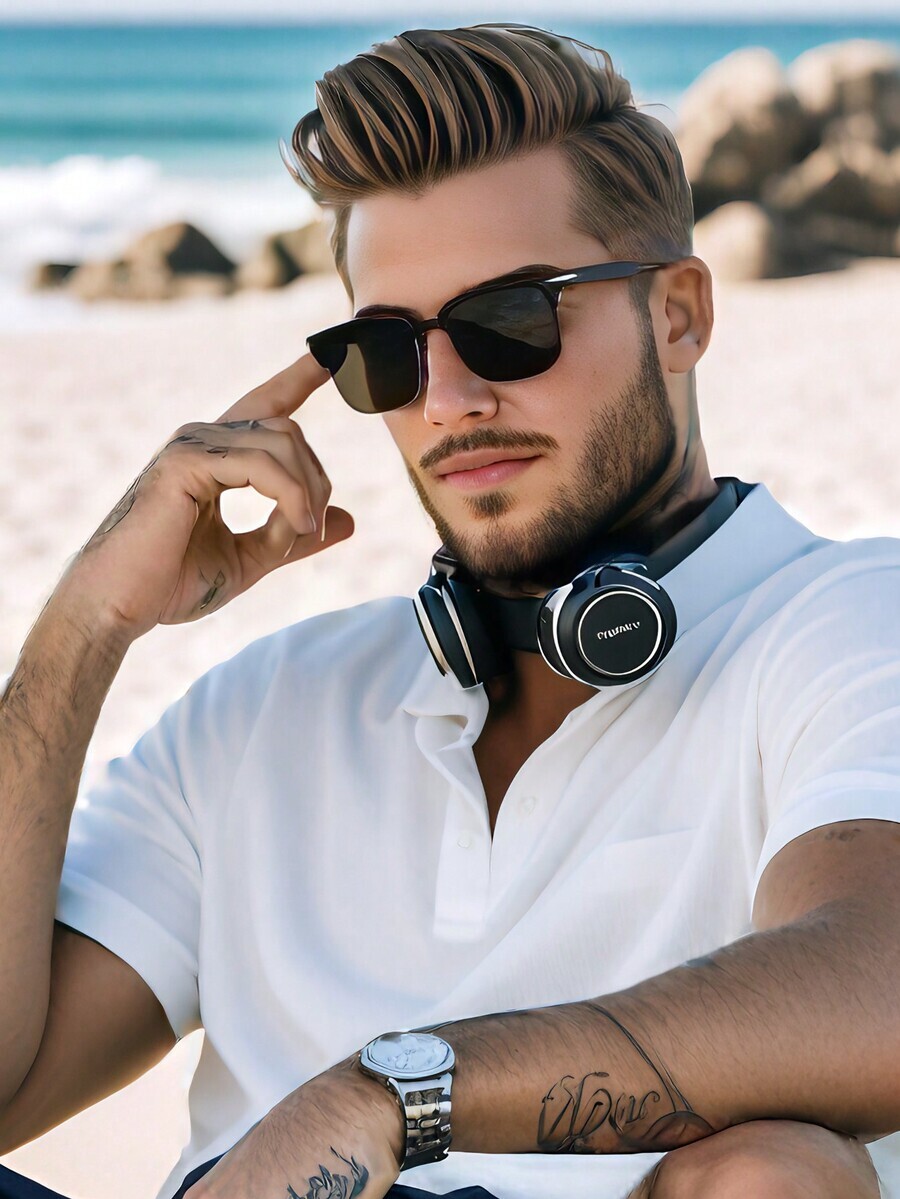 アクセサリー メンズ アイアクセサリー レトロカジュアルファッションビジネス優雅なライスネイル装飾性ファッショングラス、シーサイド拍卖