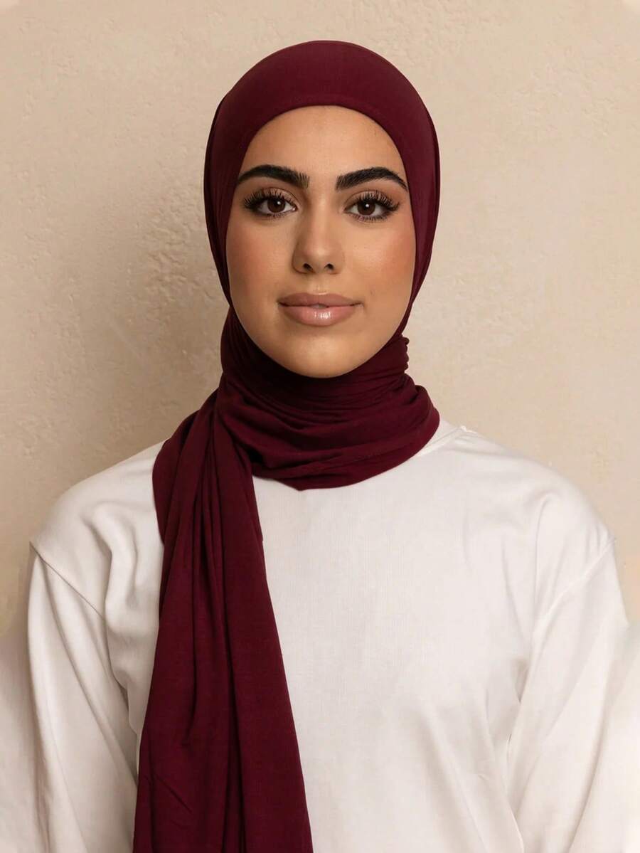 アクセサリー レディース スカーフ 1個 女性用ミニマリスト無地エレガントカジュアルフリンジスカーフ、高品質ニットビスコースジャー拍卖