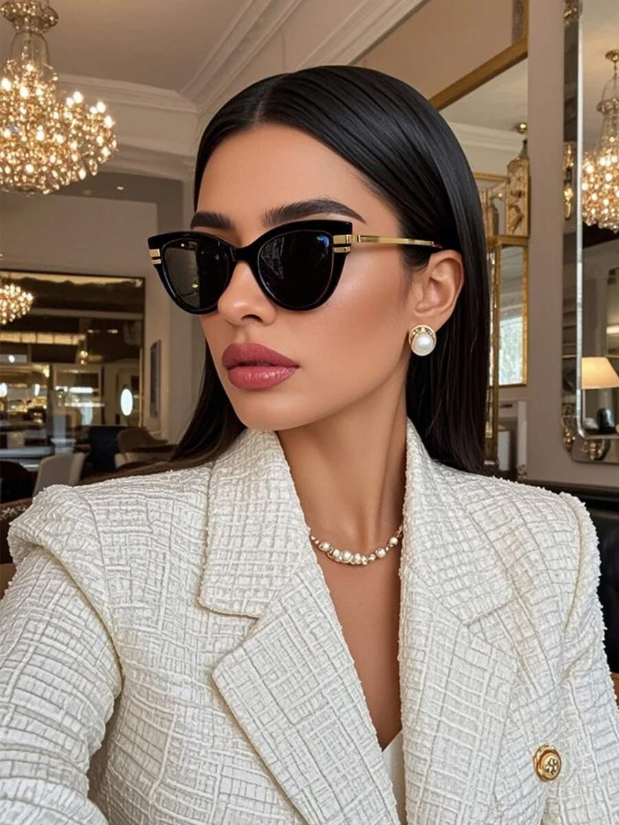 アクセサリー レディース アイアクセサリー レトロ キャットアイ スモールフレーム ファッショングラス、ユニセックス プラスチック拍卖