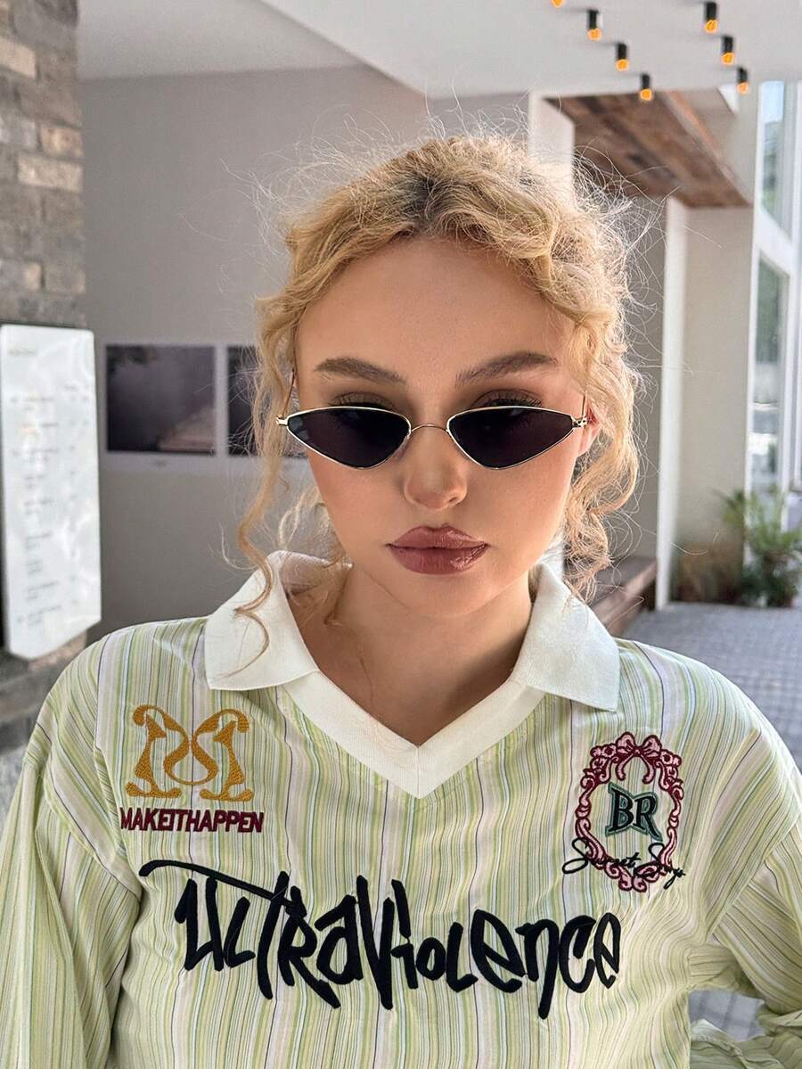 アクセサリー レディース アイアクセサリー 1個 レディース スモールキャットアイ ファッション眼鏡 ヴィンテージサングラス ビー拍卖