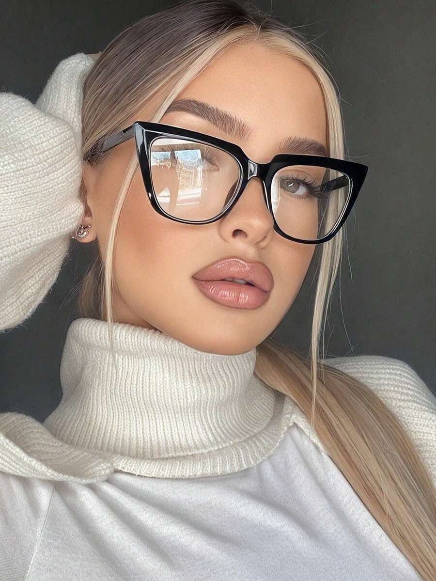 アクセサリー レディース アイアクセサリー セット 1ペア ウィメンズ ブラック キャットアイ フレーム ミニマリスト 無地 レト拍卖