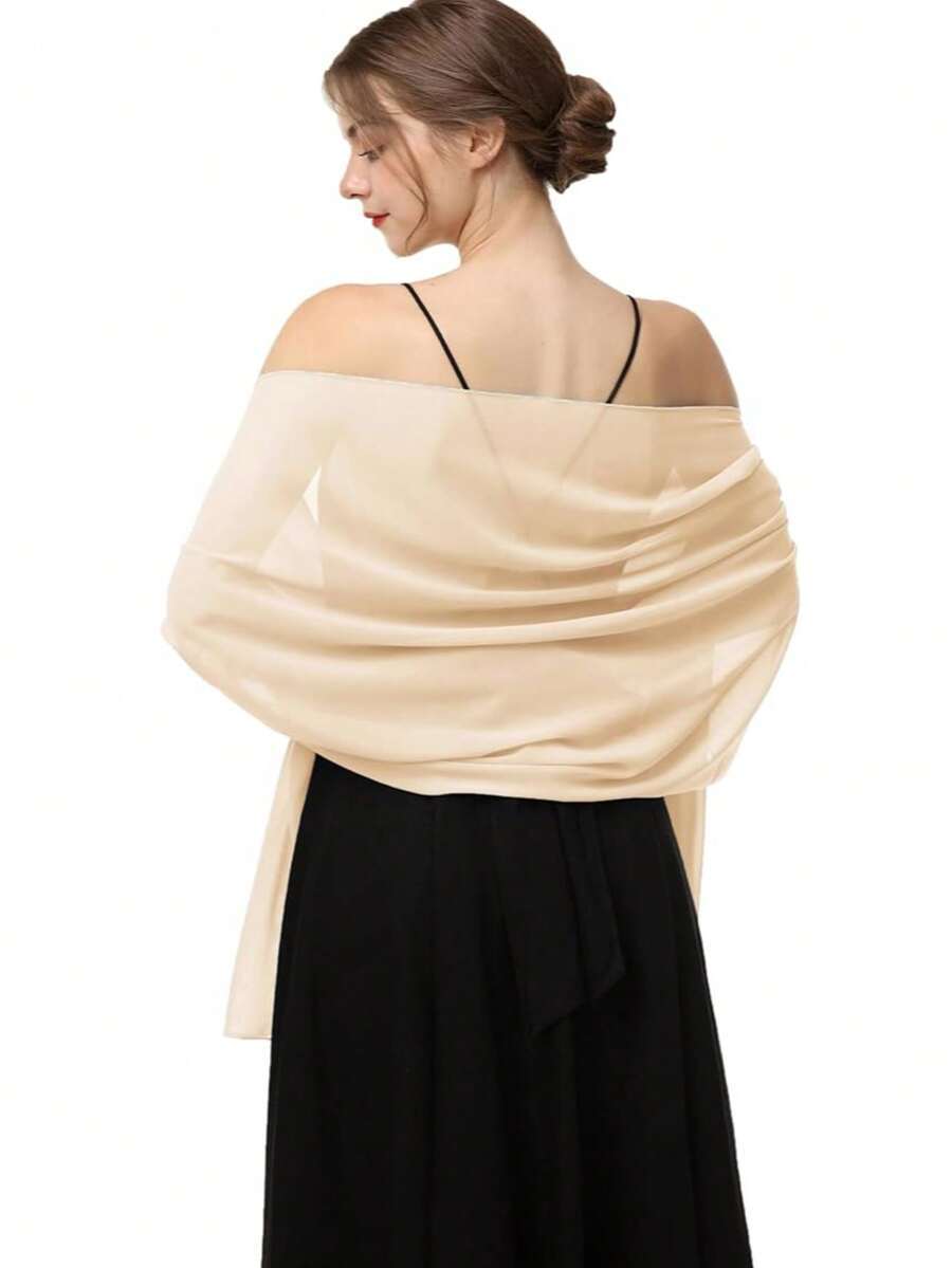 アクセサリー レディース スカーフ シフォンショール ストール ラップ ブライダル ウェディングパーティー イブニングドレス 特別拍卖