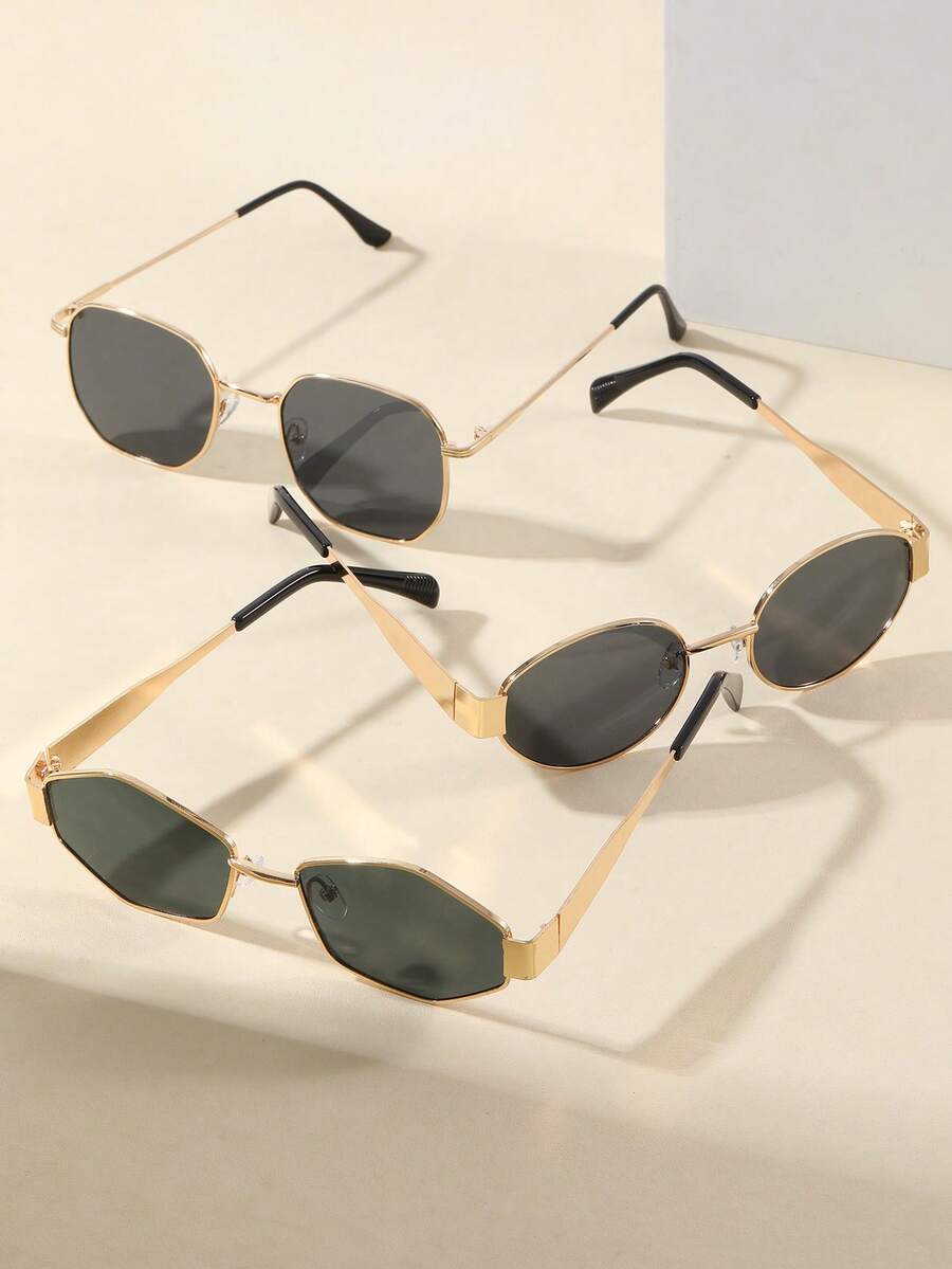 アクセサリー レディース アイアクセサリー セット 3個セット スタイリッシュメガネ、マルチカラーファッションアイウェア、日常生活拍卖