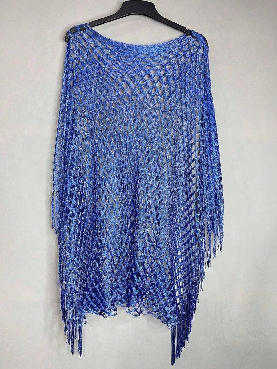 アクセサリー レディース スカーフ 1個 ファッショナブルで多用途な女性用ニットの中空アウター、春夏向け、ビーチカバーアップに適し拍卖