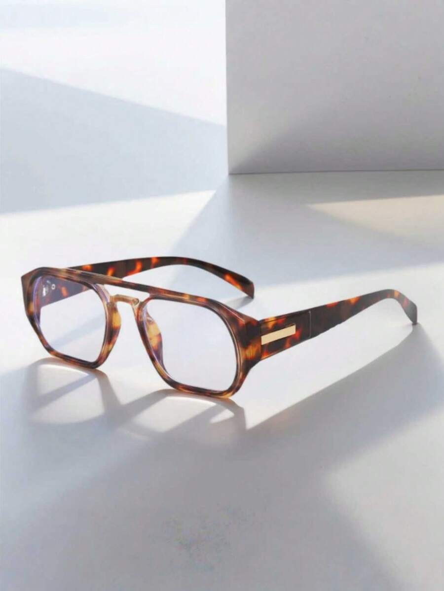 アクセサリー レディース アイアクセサリー セット 1個 スクエア オールマッチスタイル メガネ、ファッショナブルで多用途なプレー拍卖