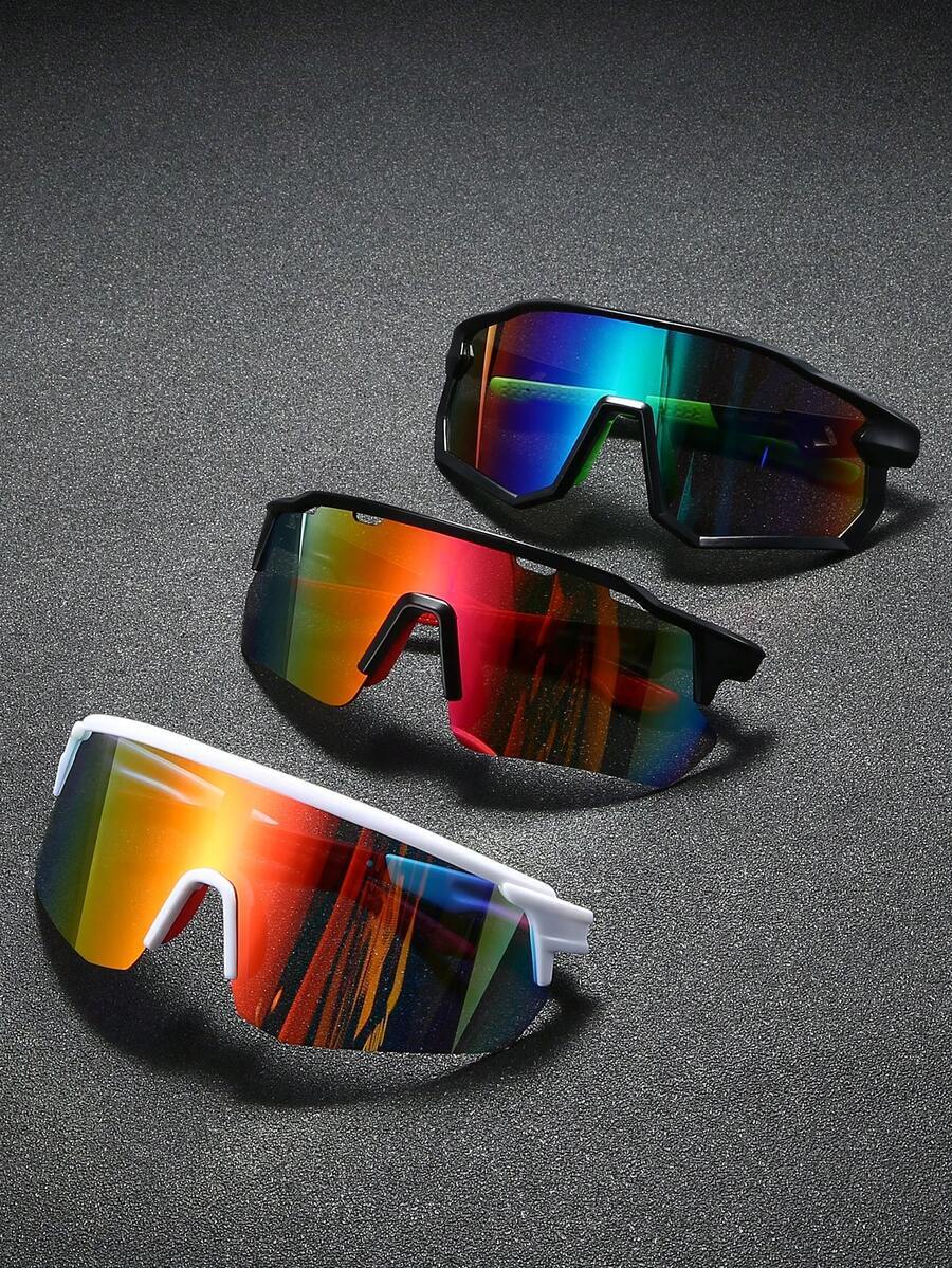 アクセサリー メンズ アイアクセサリー 3個セット メンズ スポーツサングラス セミリムレス、アウトドアサイクリンググラス、マウン拍卖