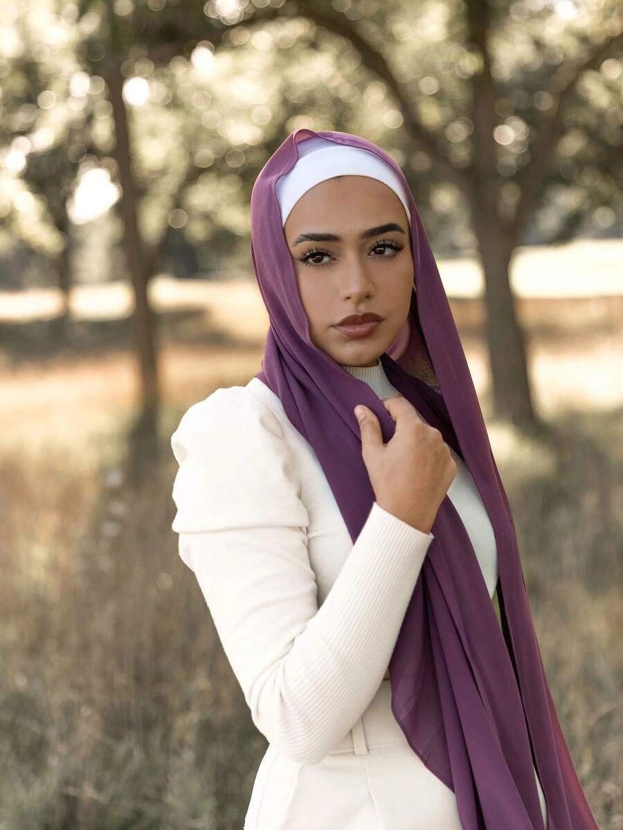 アクセサリー レディース スカーフ 1個 女性用カジュアルシフォンヘッドスカーフヒジャブ拍卖