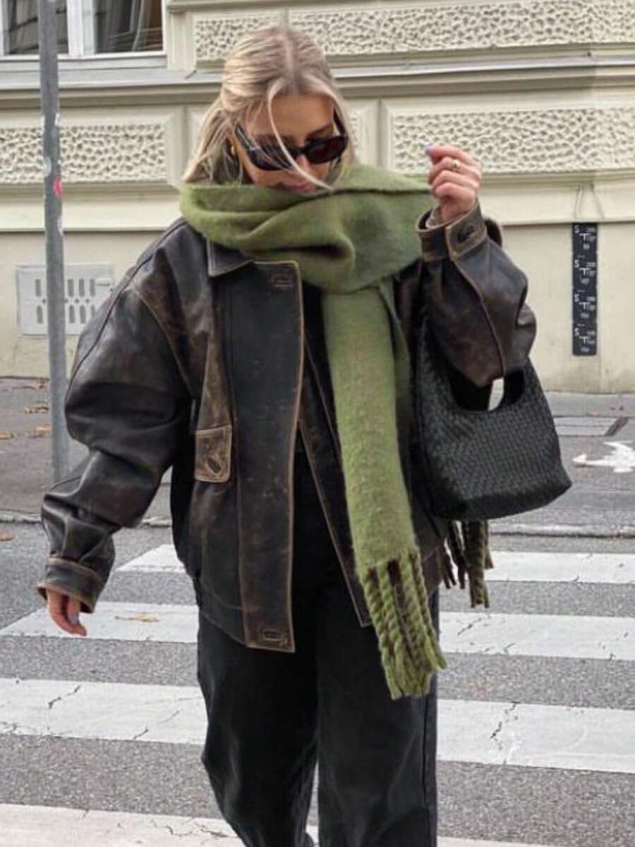 アクセサリー レディース スカーフ 1個 レディース 秋冬 無地 多用途 カレッジスタイル エレガント 太めのあご当て 厚手 暖か拍卖