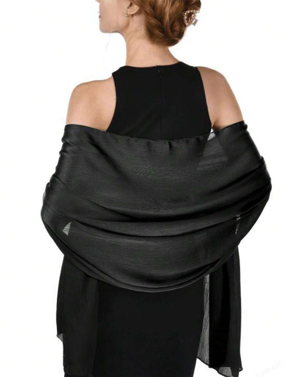 アクセサリー レディース スカーフ 1個 エレガントなソフトショール、ブライダルラップ、軽量ファッションショール ウェディングパー拍卖