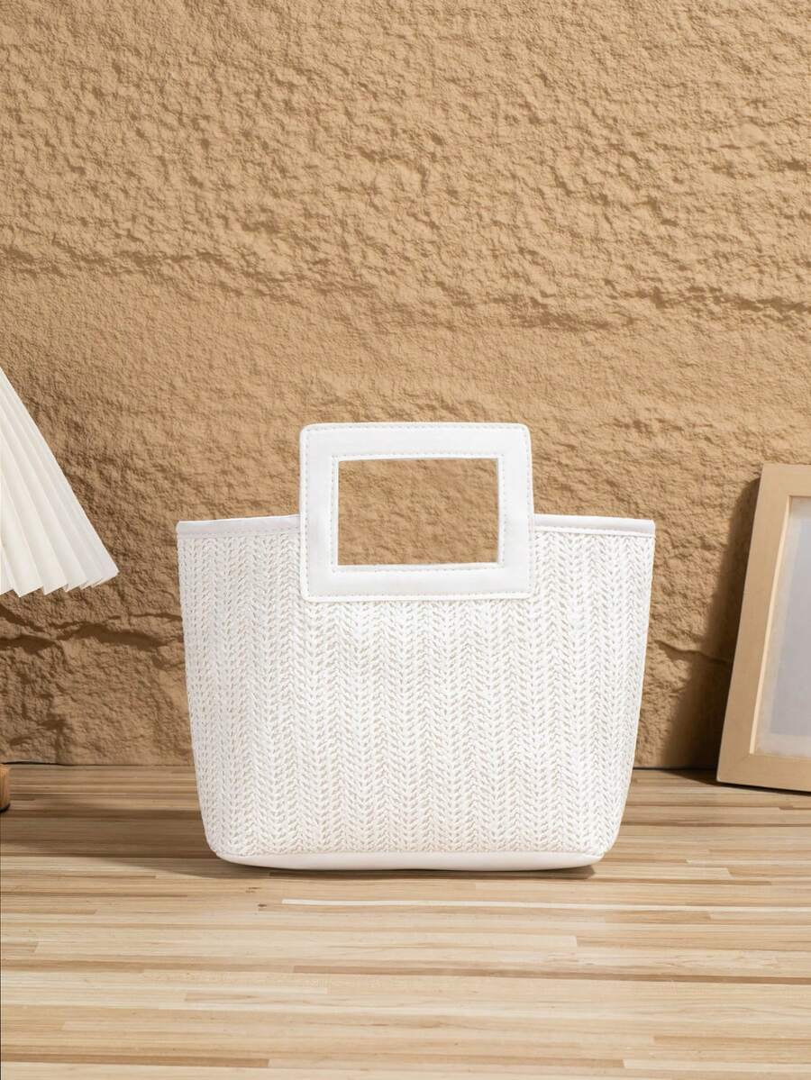 バッグ レディース ハンドルバッグ 新作ヨーロッパ&アメリカンスタイルの編み込みバッグ、リゾート ストローバッグ、トラベルバッグ、拍卖