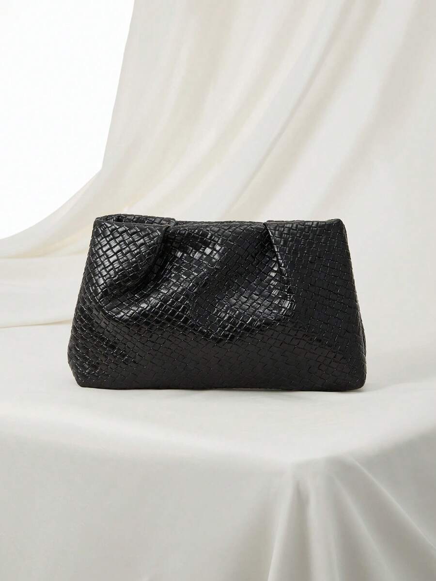 バッグ レディース クラッチバッグ 春夏新作 無地クラッチバッグ、織り目地、しわ、ラッシュドクラウドデザイン カジュアル封筒型バッ拍卖