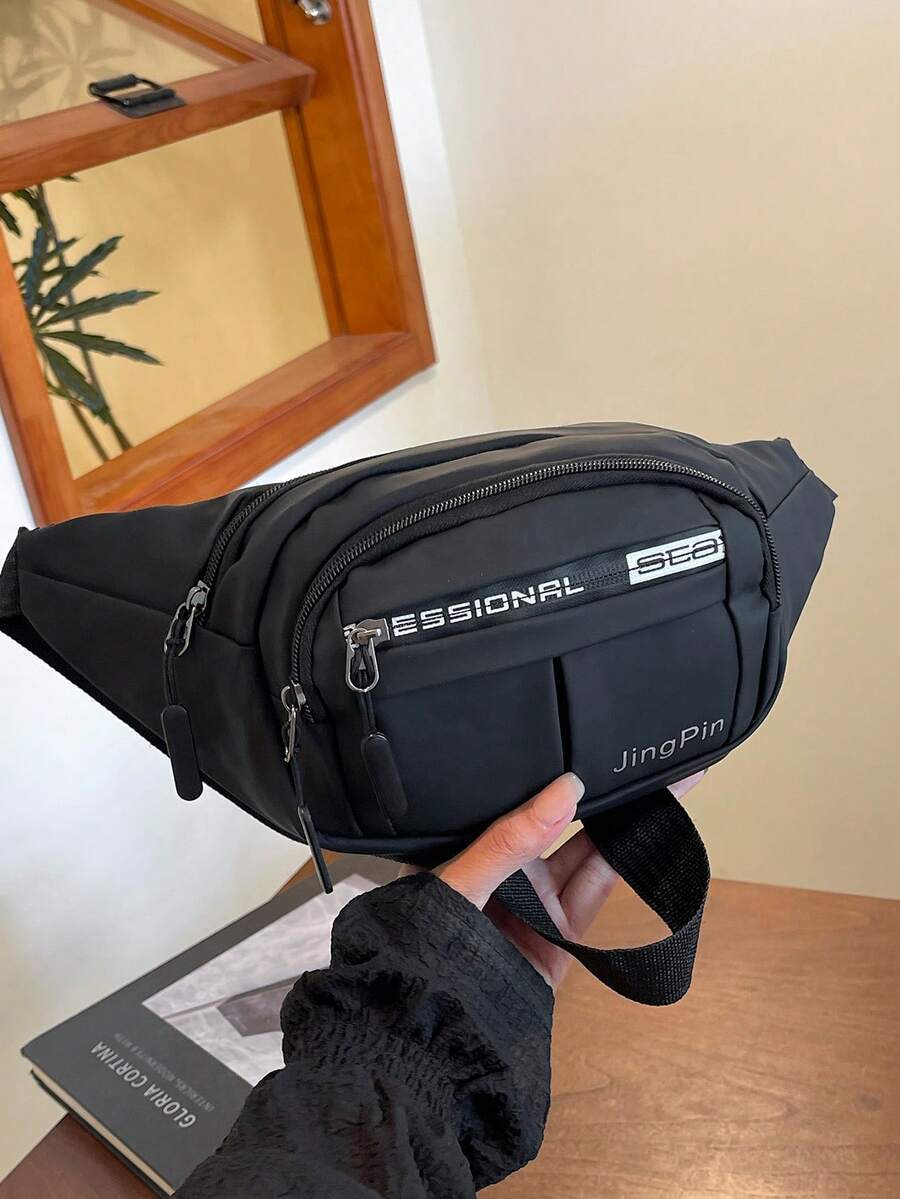 バッグ レディース ウエストバッグ このスタイリッシュでシンプルな無地レタリングウエストバッグは、パーティーにも対応できる汎用性の拍卖