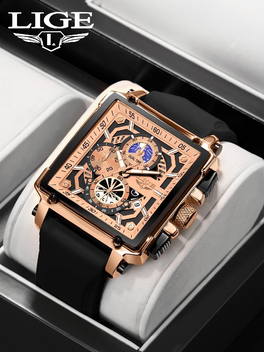 腕時計 メンズ クォーツ カジュアル ミニマリスト メンズクォーツ腕時計、ファッショナブルな日常使いできる多機能腕時計拍卖