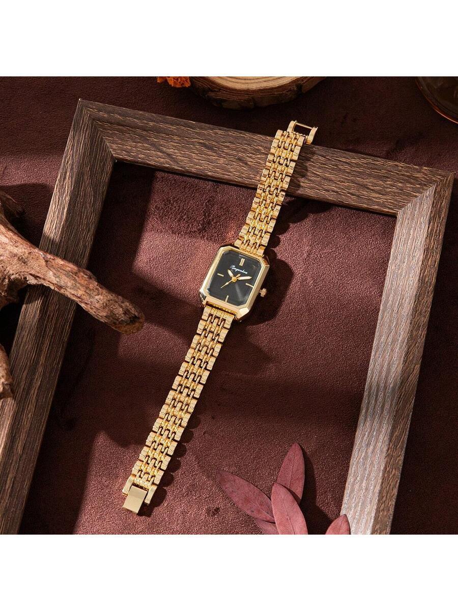 腕時計 レディース クォーツ 新作 高級 スチールバンド レディース腕時計、ファッション ミニマリスト スクエア クォーツ レディ拍卖