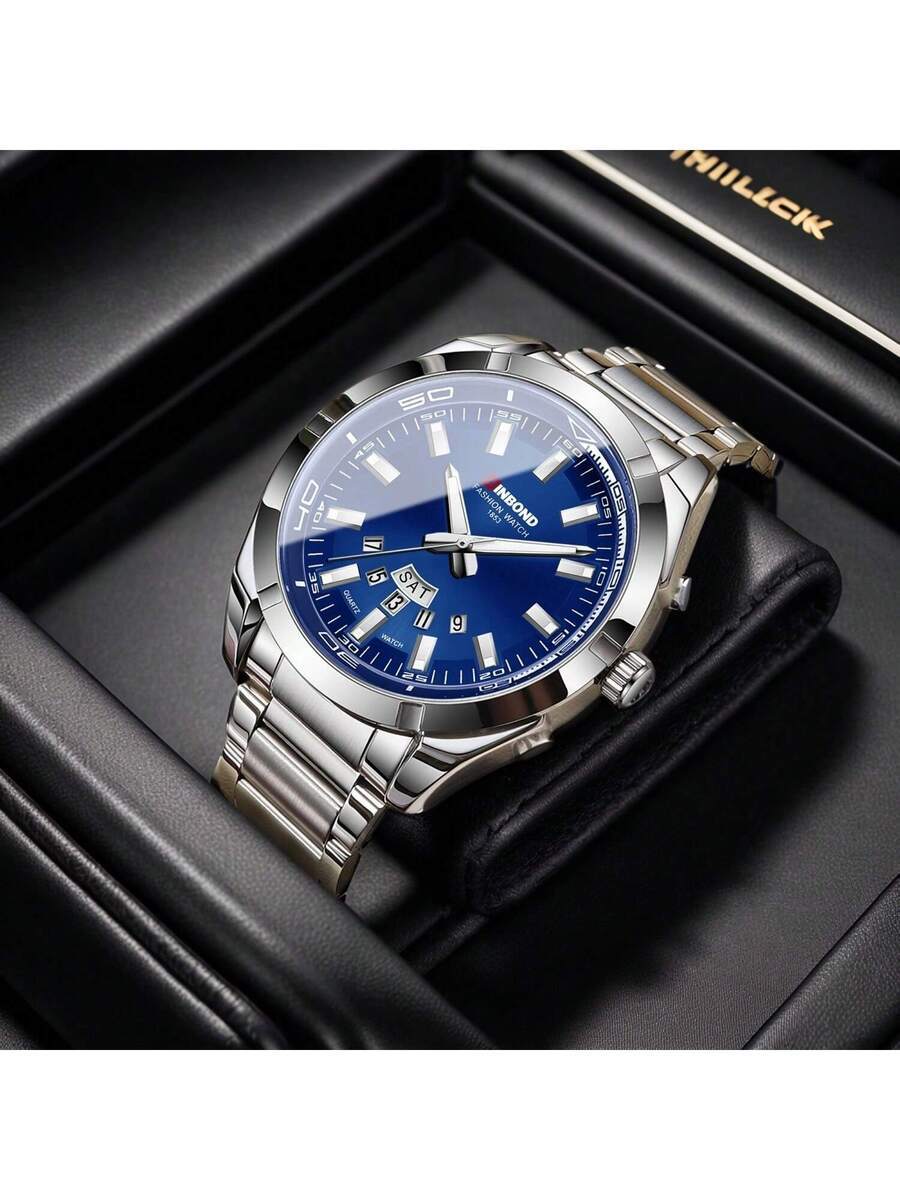 腕時計 メンズ クォーツ カジュアル メンズ ビジネス ウォッチ 防水 夜光 日付カレンダー機能 ステンレススチール クォーツ メ拍卖