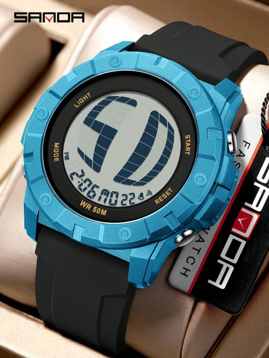 腕時計 メンズ デジタル . 2209 高級ファッション メンズデジタル腕時計 大型ダイヤル スポーツ防水 スチューデントエレク拍卖