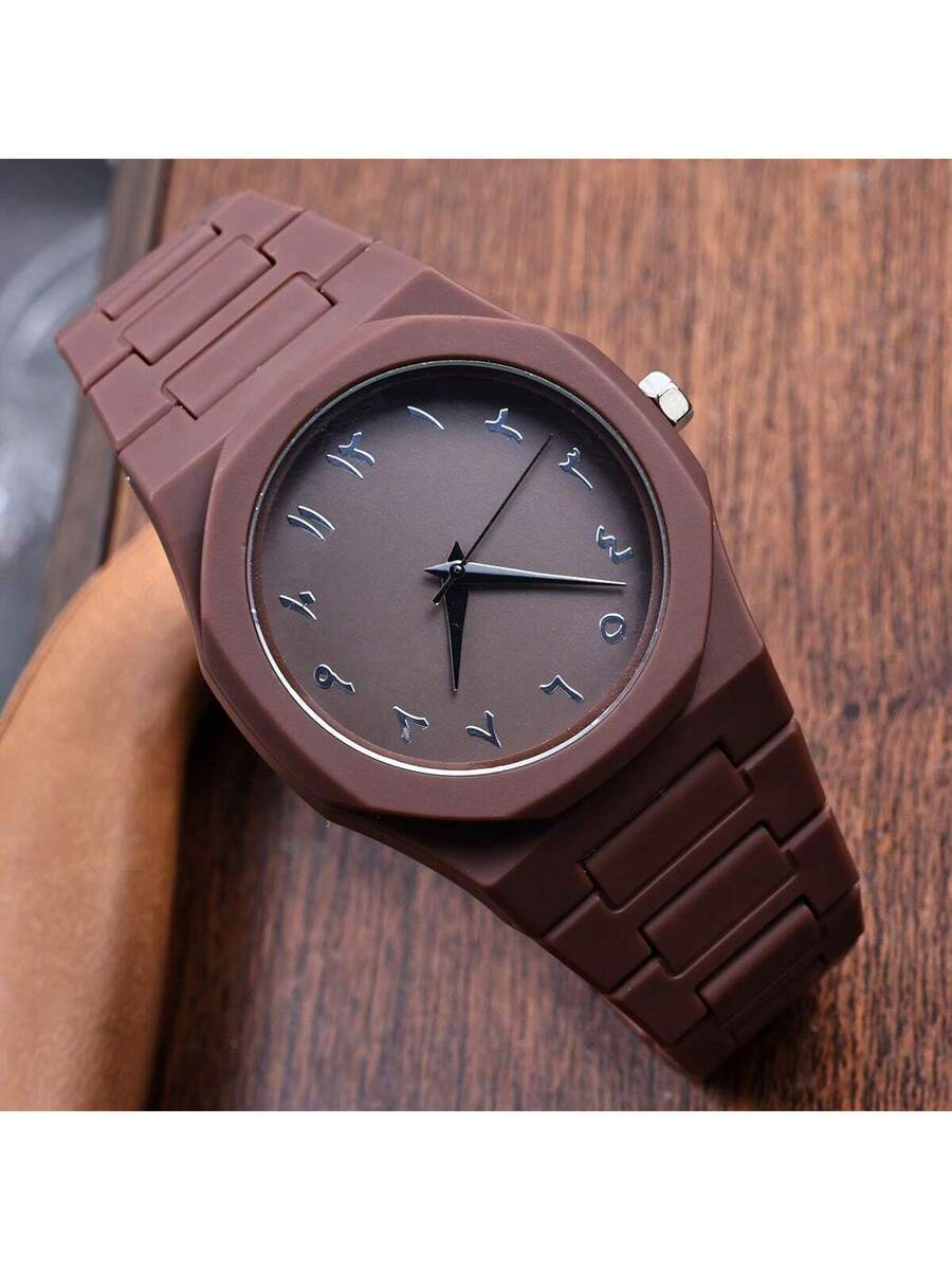 腕時計 メンズ クォーツ 1個 クリエイティブ ドーパミン ラグジュアリー ラウンドダイヤル メンズクォーツ腕時計、ブラックポイン拍卖