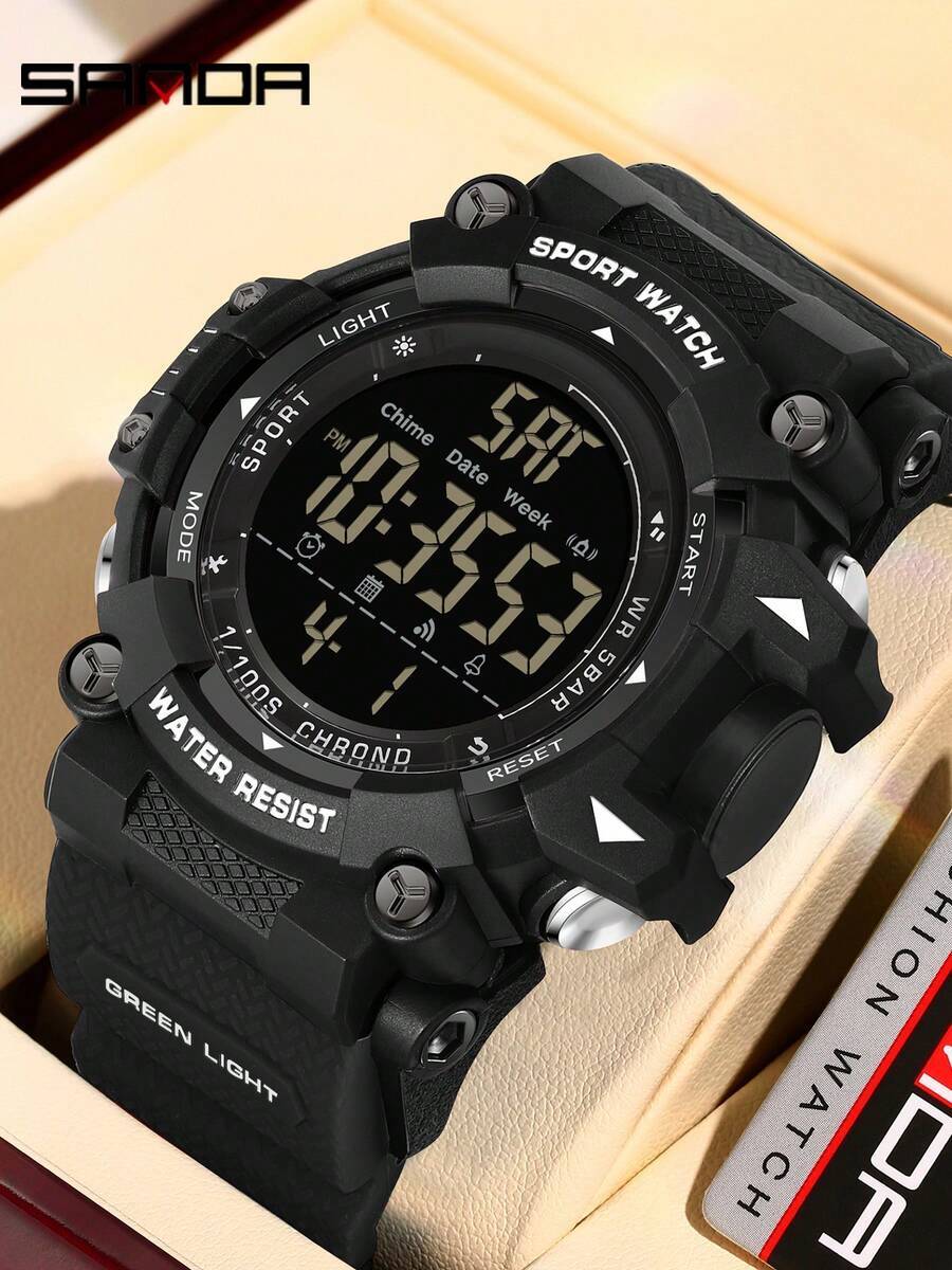 腕時計 メンズ デジタル . ファッション 6290 学生用スポーツ電子腕時計 ナイトライト カウントダウン アラーム時計 学生拍卖