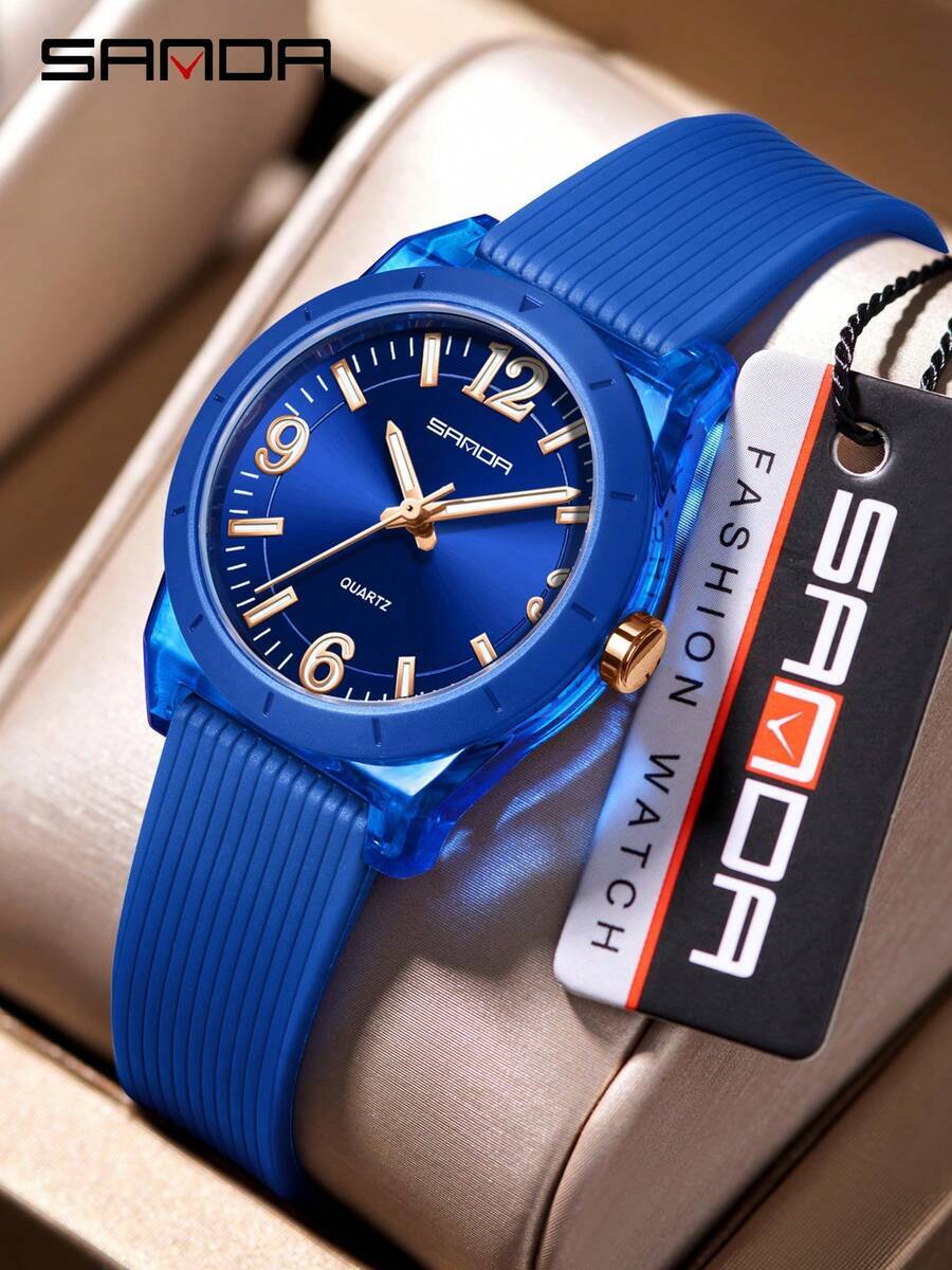 腕時計 メンズ クォーツ . SD6277 男女兼用学生カジュアル試験用ナイトライト防水デュアルカレンダー レディース クォーツ拍卖