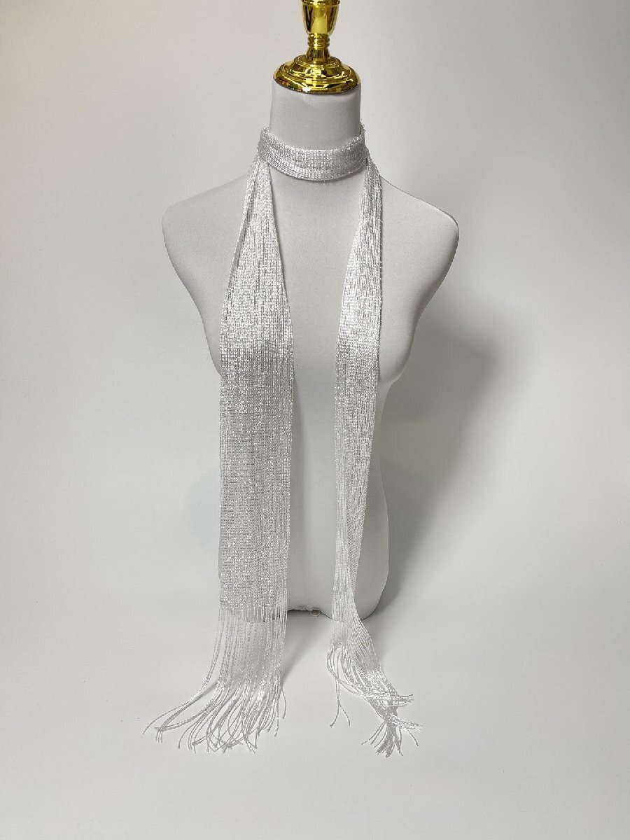 アクセサリー レディース スカーフ 1個 レディース ファッションフリンジデコレーションスカーフ 日常アクセサリー拍卖