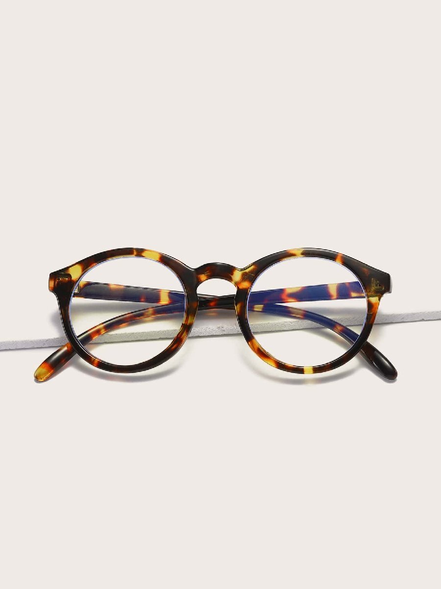 アクセサリー レディース アイアクセサリー セット ヴィンテージ ラウンド クリア 光学メガネ、シンプルで流行の日常使いアイグラス拍卖