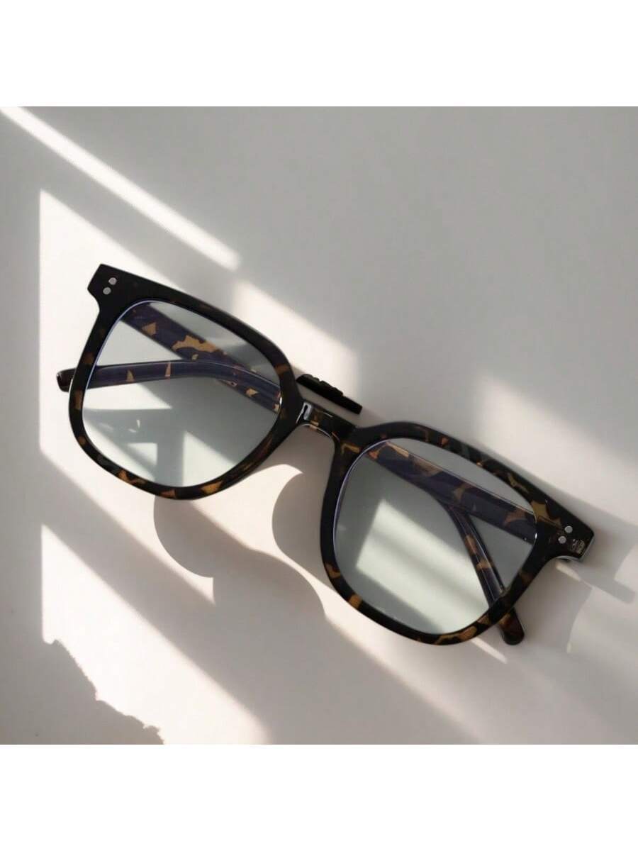 アクセサリー レディース アイアクセサリー セット 1ペア ヴィンテージ トータスシェル柄メガネ、カジュアルウェア、ストリートフォ拍卖