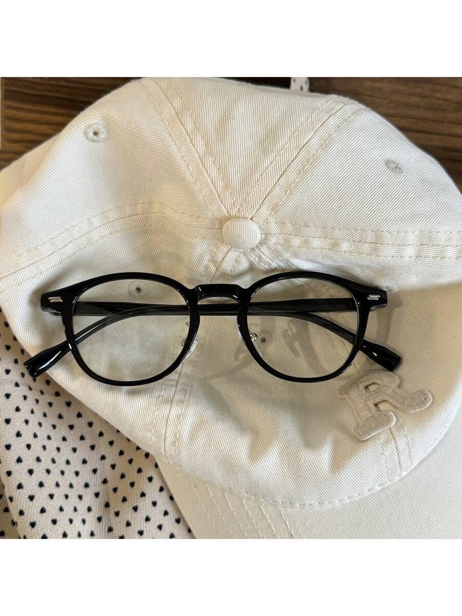 アクセサリー レディース アイアクセサリー セット 1個 黒色長方形フレームのノンプリスクリプションメガネ、ファッションアクセサリ拍卖